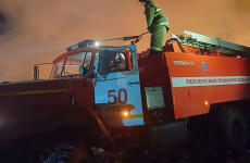 В Пензе потушили пожар на мусорном полигоне