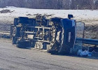 Жесткое ДТП в Пензе: маршрутка перевернулась после столкновения с бетономешалкой
