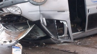 Страшная авария у «Кагау» в Заводском районе. Столкнулись грузовая и пассажирская «ГАЗели»