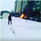В Пензе в Арбеково сгорел Chevrolet NIVA