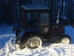 Житель Пензенской области рассекал на тракторе по Тамале, будучи пьяным