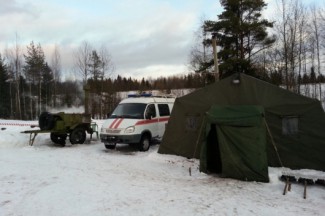 Под Пензой открыт мобильный пункт обогрева