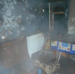 В Сосновоборском районе, в обгоревшем доме  найдено тело 43-летнего мужчины