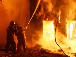 В Земетчинском районе дотла сгорел деревянный дом