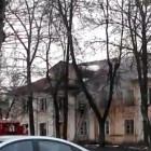 В Сети появилось видео с места пожара на Ударной