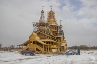 В Пензенской области строят храм без гвоздей