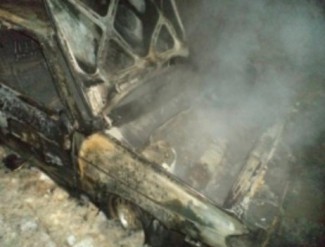 В ночь с 7 на 8 апреля в Никольске дотла выгорел «ВАЗ»