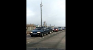 Регистратор пензенца запечатлел километровую пробку в районе Бессоновки 