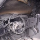 На проспекте Строителей 1 января сгорел автомобиль Ford Focus