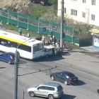 В Терновке произошла серьезная авария с участием пассажирского автобуса и легковушки