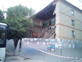 В Пензе на Ударной рухнул дом 