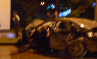В центре Пензы произошла ужасная авария с участием двух иномарок 