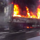 В Пензенской области грузовик загорелся в результате столкновения с автокраном 