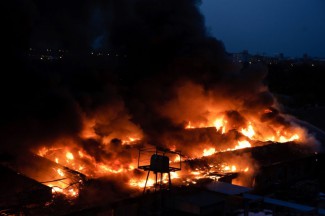 В Пензе в общежитии ПГАУ случился страшный ночной пожар