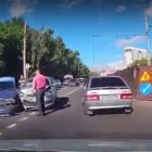 В Пензе на улице Мира произошла «жесткая» авария с участием двух легковушек