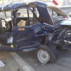 В результате аварии в Пензенской области машину изуродовало до неузнаваемости