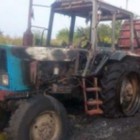 В Пензенской области пламя уничтожило трактор «Беларус»
