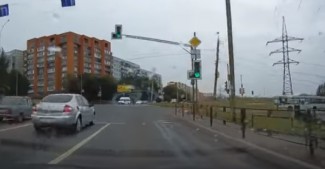 В Пензе на Окружной водитель столкнулся с хамством на дороге