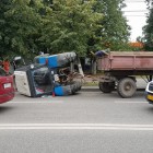 В Пензе на Суворова «прилег отдохнуть» трактор