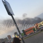 В соцсетях пензенцы сообщили о крупном пожаре рядом с ТЦ «Коллаж»