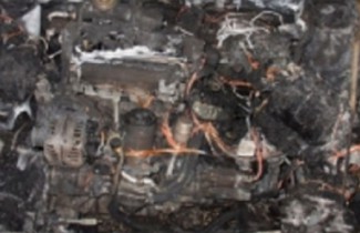 В Пензе на Толстого автомобиль сгорел «как спичка»  