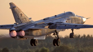 Российский Су-24 разбился в Сирии при взлете