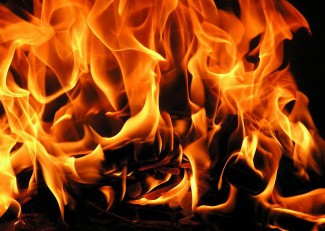 В результате пожара в Кузнецке погиб человек