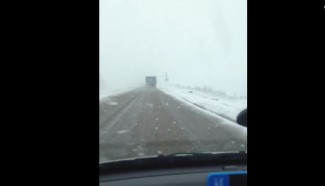 Автомобилисты из Пензы засняли первый снег в регионе 