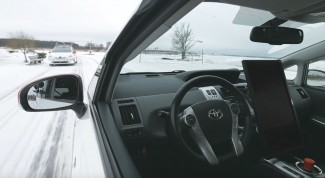 «Яндекс» испытал собственный беспилотный автомобиль на снежной трассе