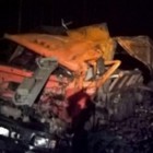 В результате кровавой аварии под Пензой грузовик «сложился в гармошку»