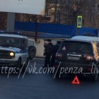 В Пензе столкнулись полицейская машина и иномарка