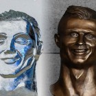 Пензенский скульптор вырезал Криштиану  Роналдо изо льда