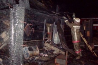 Шесть спасателей тушили серьезный пожар в Городищенском районе