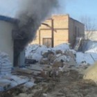Серьезный пожар в Кузнецком районе тушили 12 человек