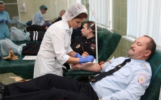 В Пензе «Доноры в погонах» пополнили банк крови 