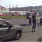 В Пензе на пешеходном переходе сбили мужчину. Видео