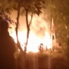 Страшный пожар на Жемчужном проезде в Пензе попал на видео 