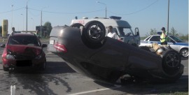 Еще одна серьезная авария под Пензой. В Городищенском районе перевернулась машина 