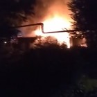 Жуткий пожар в Пензе на Ленина попал на видео 