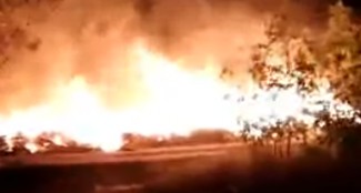 Масштабный пожар на Севере в Пензе попал на видео