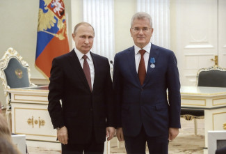 Путин поздравил Белозерцева с юбилеем