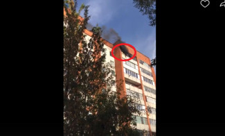 Жуткий пожар на Южной в Пензе засняли на видео