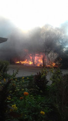 Пензенцы сообщили о серьезном пожаре на улице Толстого 