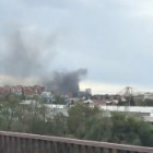 Пензенец снял на видео серьезный пожар на проспекте Победы