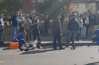 Жесть на дороге. ДТП с участием мотоциклиста в Пензе попало на видео