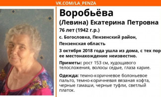 Пропавшую в Пензенском районе женщину нашли...