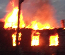 В Пензенском районе страшный пожар уничтожил жилой дом 