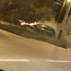 В Терновке загорелся легковой автомобиль 