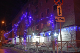 Улицы Пензы начали украшать новогодними гирляндами