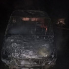 В Пензе загорелся микроавтобус 